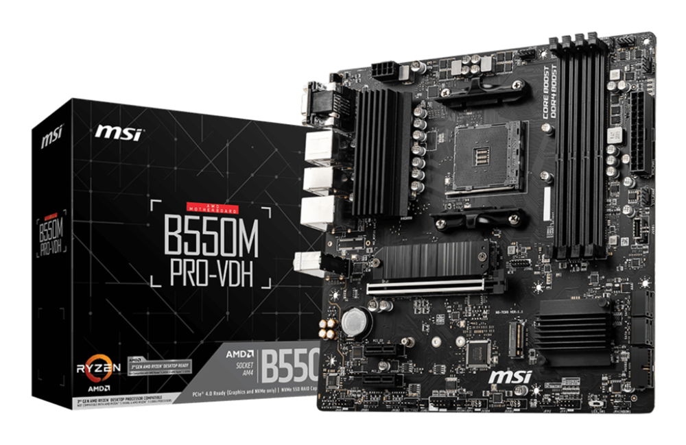 MSI - B550M PRO-VDH - Motherboard - DDR4 MSI - B550M PRO-VDH - Motherboard - DDR4