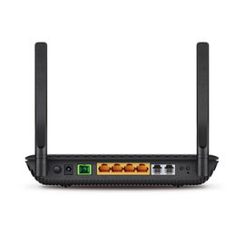 ONU - GPON Router inalámbrico doble banda AC1200, 1 Puerto SC/UPC, 4 Puertos GE, 2 Puertos POST (FXS), 1 Puerto USB 2.0