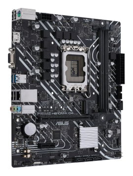ASUS PRIME H610M-K D4 - Placa base - micro ATX - Socket LGA1700 - H610 Chipset - USB 3.2 Gen 2, USB 3.2 Gen 1 - Gigabit LAN - Tarjeta gráfica (CPU necesaria) - HD Audio (8-canales)