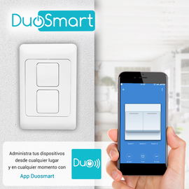 SWITCH APAGADOR WIFI 2.4 GHZ DUOSMART A20 DE 2 UNIDADES COMPATIBLE CON ALEXA Y GOOGLE HOME CON TEMPORIZADORES COMPATIBLE CON APP DUOSMART SWITCH APAGADOR WIFI 2.4 GHZ DUOSMART A20 DE 2 UNIDADES COMPATIBLE CON ALEXA Y GOOGLE HOME CON TEMPORIZADORES COMPATIBLE CON APP DUOSMART
