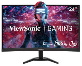 ViewSonic Gaming VX2418C - Monitor LED - gaming - curvado - 24