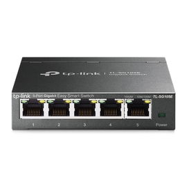 Switch Escritorio Easy Smart de 5 puertos 10/100/1000 Mbps / IGMP para Vigilancia / Calidad en el Servicio (QoS) / Gestión GUI