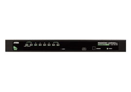 Conmutador KVM VGA PS/2-USB de 8 puertos /Cascada/W/(EE.UU./UE/SALIDA) ADP. ATEN