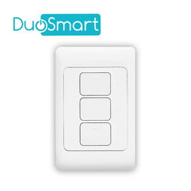 SWITCH APAGADOR WIFI 2.4 GHZ DUOSMART A30  DE 3 UNIDADES COMPATIBLE CON ALEXA Y GOOGLE HOME CON TEMPORIZADORES COMPATIBLE CON APP DUOSMART