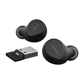 Jabra Evolve2 Buds MS - Auriculares inalámbricos con micro - en oreja - Bluetooth - cancelación de sonido activo - USB-A a través de adaptador Bluetooth - aislamiento de ruido - negro - Certificado para Equipos de Microsoft Jabra Evolve2 Buds MS - Auriculares inalámbricos con micro - en oreja - Bluetooth - cancelación de sonido activo - USB-A a través de adaptador Bluetooth - aislamiento de ruido - negro - Certificado para Equipos de Microsoft