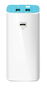 Power Bank / Cargador de baterías 10400 mAh 2 puertos USB 2.0 con linterna LED