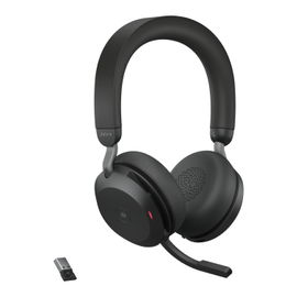 Jabra Evolve2 75 - Auricular - en oreja - Bluetooth - inalámbrico - cancelación de sonido activo - USB-A - aislamiento de ruido - negro - con base de carga - Certificado para Equipos de Microsoft Jabra Evolve2 75 - Auricular - en oreja - Bluetooth - inalámbrico - cancelación de sonido activo - USB-A - aislamiento de ruido - negro - con base de carga - Certificado para Equipos de Microsoft