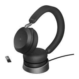 Jabra Evolve2 75 - Auricular - en oreja - Bluetooth - inalámbrico - cancelación de sonido activo - USB-A - aislamiento de ruido - negro - con base de carga - Certificado para Equipos de Microsoft Jabra Evolve2 75 - Auricular - en oreja - Bluetooth - inalámbrico - cancelación de sonido activo - USB-A - aislamiento de ruido - negro - con base de carga - Certificado para Equipos de Microsoft