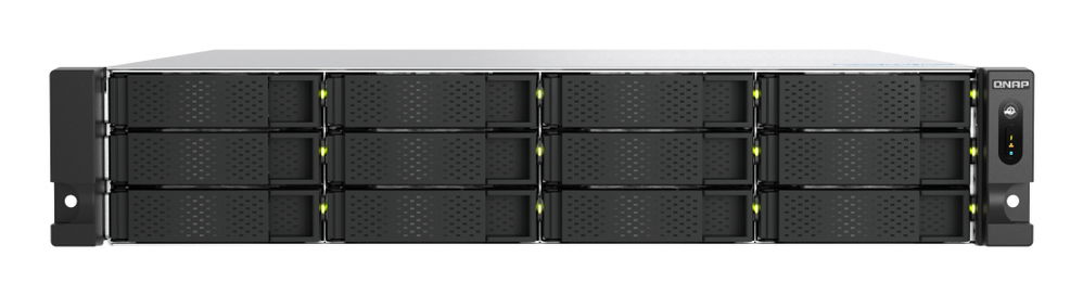 QNAP - NAS server - 32 GB - Rack-mountable - 12 bays QNAP - NAS server - 32 GB - Rack-mountable - 12 bays