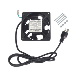 Ventilador 110 Vca de 12 x 12 cm con Cable y Clavija.