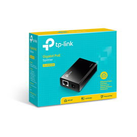 Splitter PoE  (15W) / Potencia de Salida Seleccionable (5 , 9 o 12 Vcc) / 2 puerto 10/100/1000 Mbps / Plug and Play