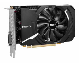 MSI GeForce GTX 1630 AERO ITX 4G OC - Tarjeta gráfica - NVIDIA GeForce GTX 1630 - 4 GB GDDR6 - PCIe 3.0 x16 - DVI, HDMI, DisplayPort