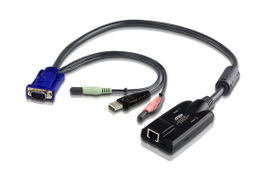 Adaptador KVM VGA/Audio USB con Virtual Media