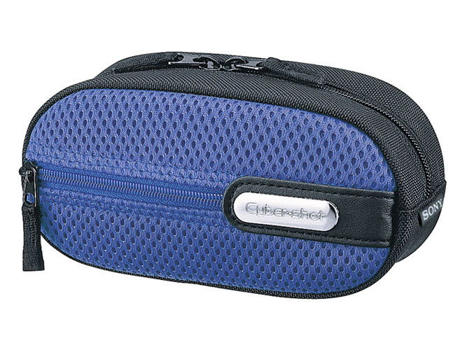 Sony LCS-PEA - Estuche para cámara - nailon, poliéster - azul - para Cyber-shot DSC-L1, L1/B, L1/L, L1/LJ, L1/R, L1/S, P32, P41, P43, P52, P72, P73, P92, P93