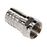 Conector F Macho de Anillo Plegable, Doble Blindaje para cable RG-6, Cuerpo de Bronce Niquelado.