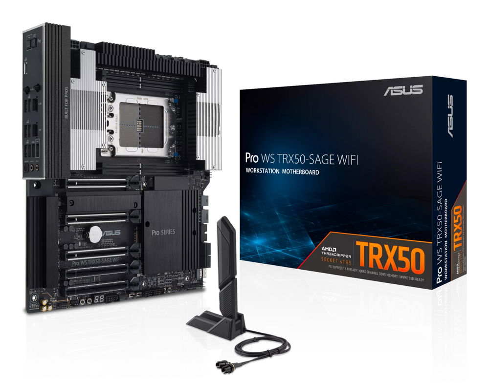 ASUS - Motherboard - AMD TR5 - Pro WS TRX50-SAGE WIFI ASUS - Motherboard - AMD TR5 - Pro WS TRX50-SAGE WIFI