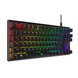 HyperX Alloy Origins Core - Teclado - retroiluminación - USB - EE. UU. - interruptor: HyperX Aqua HyperX Alloy Origins Core - Teclado - retroiluminación - USB - EE. UU. - interruptor: HyperX Aqua