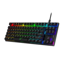 HyperX Alloy Origins Core - Teclado - retroiluminación - USB - EE. UU. - interruptor: HyperX Aqua HyperX Alloy Origins Core - Teclado - retroiluminación - USB - EE. UU. - interruptor: HyperX Aqua