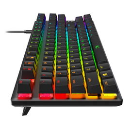 HyperX Alloy Origins Core - Teclado - retroiluminación - USB - EE. UU. - interruptor: HyperX Aqua HyperX Alloy Origins Core - Teclado - retroiluminación - USB - EE. UU. - interruptor: HyperX Aqua