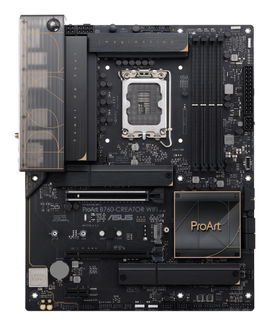 ASUS PROART B760-CREATOR WIFI - Placa base - ATX - Socket LGA1700 - B760 Chipset - USB 3.2 Gen 1, USB-C 3.2 Gen2, USB-C 3.2 Gen 2x2 - Gigabit LAN, 2.5 Gigabit LAN, Wi-Fi 6, Bluetooth - Tarjeta gráfica (CPU necesaria) - HD Audio (8-canales) ASUS PROART B760-CREATOR WIFI - Placa base - ATX - Socket LGA1700 - B760 Chipset - USB 3.2 Gen 1, USB-C 3.2 Gen2, USB-C 3.2 Gen 2x2 - Gigabit LAN, 2.5 Gigabit LAN, Wi-Fi 6, Bluetooth - Tarjeta gráfica (CPU necesaria) - HD Audio (8-canales)