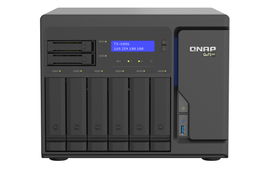 NAS QTS HERO QNAP TS-h886-D1622-16G-US PROCESADOR INTEL XEON D1602 / MEMORIA RAM 16GB / 6 BAHIAS FRONTALES SATA 3.5 PULGADAS + 2 BAHIAS FRONTALES SATA 2.5 PULGADAS / 4 PUERTOS RJ45 2.5GbE / MONTAJE EN ESCRITORIO / APLICACIONES PYMES PARA COMPARTIR Y 
