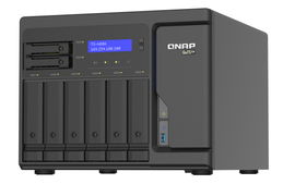 NAS QTS HERO QNAP TS-h886-D1622-16G-US PROCESADOR INTEL XEON D1602 / MEMORIA RAM 16GB / 6 BAHIAS FRONTALES SATA 3.5 PULGADAS + 2 BAHIAS FRONTALES SATA 2.5 PULGADAS / 4 PUERTOS RJ45 2.5GbE / MONTAJE EN ESCRITORIO / APLICACIONES PYMES PARA COMPARTIR Y 