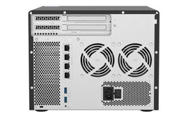 NAS QTS HERO QNAP TS-h886-D1622-16G-US PROCESADOR INTEL XEON D1602 / MEMORIA RAM 16GB / 6 BAHIAS FRONTALES SATA 3.5 PULGADAS + 2 BAHIAS FRONTALES SATA 2.5 PULGADAS / 4 PUERTOS RJ45 2.5GbE / MONTAJE EN ESCRITORIO / APLICACIONES PYMES PARA COMPARTIR Y 