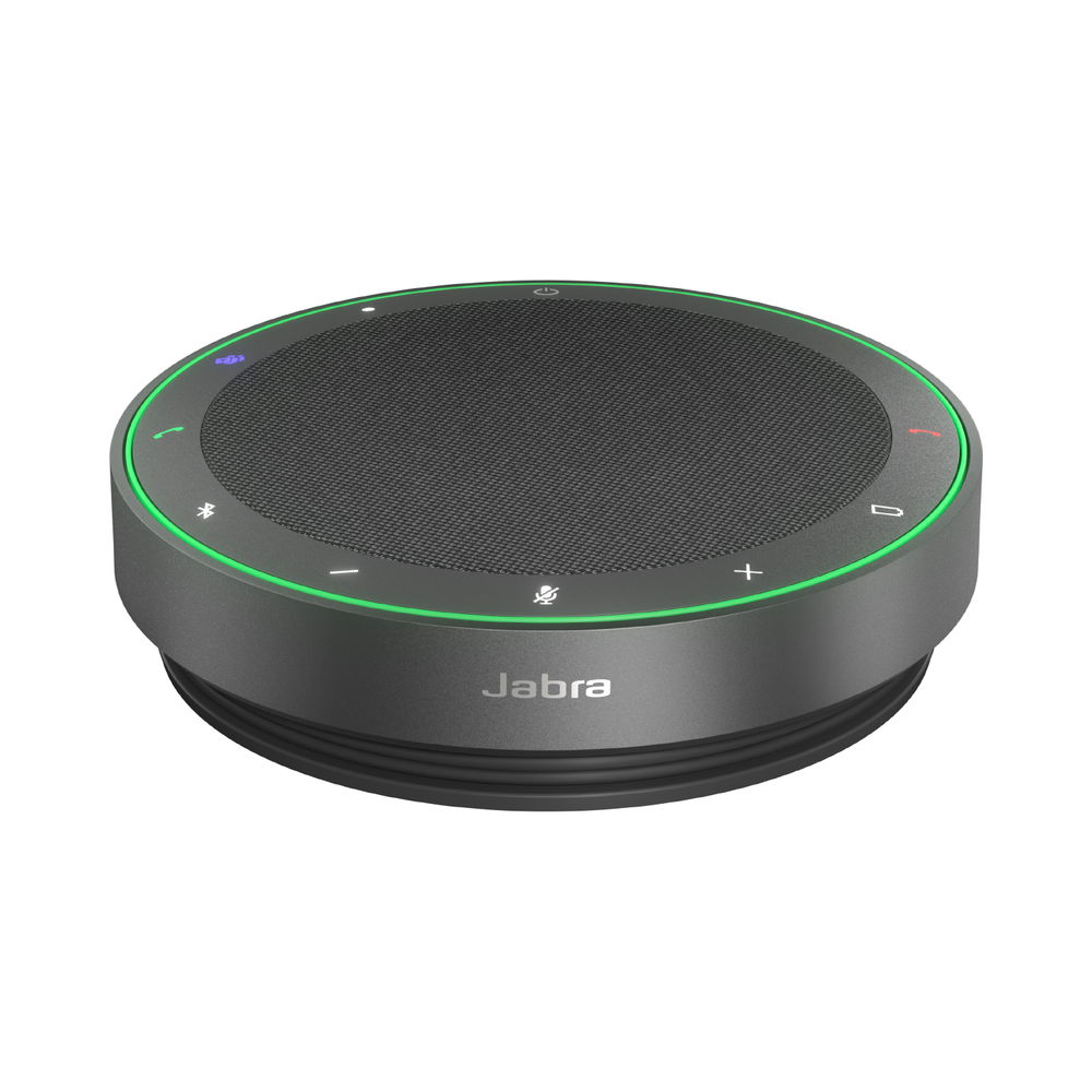 Jabra Speak2 75 MS - Altavoz manos libres - Bluetooth - inalámbrico - USB-A, USB-C - gris oscuro - certificado para Microsoft Teams Rooms, Optimizado para Microsoft Teams, Certificado con Emparejamiento rápido de Microsoft Jabra Speak2 75 MS - Altavoz manos libres - Bluetooth - inalámbrico - USB-A, USB-C - gris oscuro - certificado para Microsoft Teams Rooms, Optimizado para Microsoft Teams, Certificado con Emparejamiento rápido de Microsoft