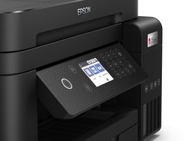 Epson EcoTank L6270 - Impresora multifunción - color - chorro de tinta - rellenable - 216 x 297 mm (original) - 215.9 x 1200 mm (material) - hasta 11 ppm (copiando) - hasta 15.5 ppm (impresión) - 250 hojas - USB 2.0, LAN, Wi-Fi(n)