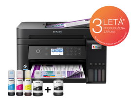 Epson EcoTank L6270 - Impresora multifunción - color - chorro de tinta - rellenable - 216 x 297 mm (original) - 215.9 x 1200 mm (material) - hasta 11 ppm (copiando) - hasta 15.5 ppm (impresión) - 250 hojas - USB 2.0, LAN, Wi-Fi(n)