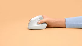 Mouse Ergonómico Inalámbrico Lift Vertical Logitech – Receptor Bluetooth, 2.4 GHz – Color: Balnco Hueso