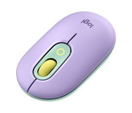 Logitech POP - Ratón - compacto - óptico - 4 botones - inalámbrico - Bluetooth 5.1 - morado