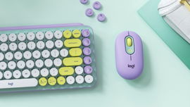 Logitech POP - Ratón - compacto - óptico - 4 botones - inalámbrico - Bluetooth 5.1 - morado
