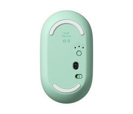Logitech POP - Ratón - compacto - óptico - 4 botones - inalámbrico - Bluetooth 5.1 - morado