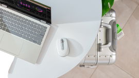 Mouse Óptico Inalámbrico Logitech MX Anywhere 3S con Receptor de USB Logitech Logi Bolt Color Gris Pálido