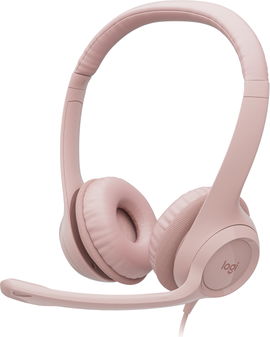 Audífonos para computadora Logitech H390 USB - Color Rosado