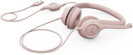 Audífonos para computadora Logitech H390 USB - Color Rosado