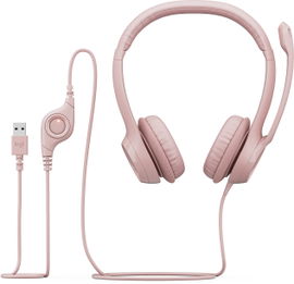 Audífonos para computadora Logitech H390 USB - Color Rosado