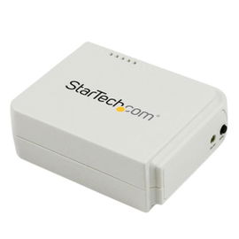 StarTech.com Servidor de Impresión Inalámbrico Wireless N y Ethernet de 1 Puerto USB - 802.11 b/g/n - Servidor Wifi de Impresoras - Servidor de impresión - USB 2.0 - 10/100 Ethernet x 1 - blanco - para P/N: SVA5M4NEUA