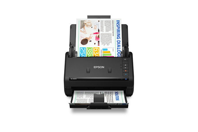 Epson WorkForce ES-400 II - Escáner de documentos - Sensor de imagen de contacto (CIS) - a dos caras - Legal - 600 ppp x 600 ppp - hasta 35 ppm (mono) / hasta 35 ppm (color) - Alimentador automático de documentos (ADF) (50 hojas) - hasta 4000 explora Epson WorkForce ES-400 II - Escáner de documentos - Sensor de imagen de contacto (CIS) - a dos caras - Legal - 600 ppp x 600 ppp - hasta 35 ppm (mono) / hasta 35 ppm (color) - Alimentador automático de documentos (ADF) (50 hojas) - hasta 4000 explora