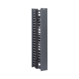 Organizador Vertical Doble NetRunner, de 22.5 UR, 4.9in de Ancho, Color Negro