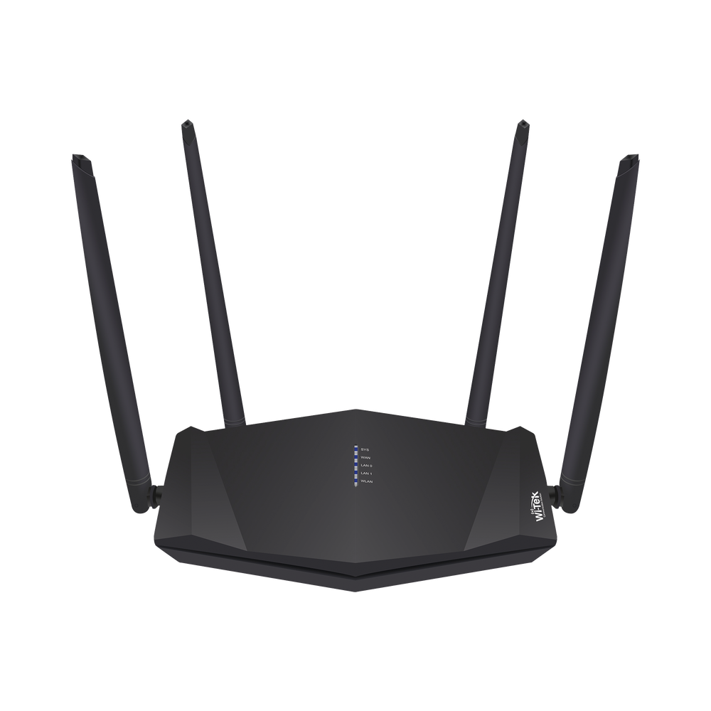 Router/Access Point Inalámbrico WISP, 2.4 GHz, hasta 300 Mbps, 4 puertos 10/100 Mbps con 4 antenas externas omnidireccional de 5 dBi