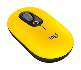 Logitech POP - Ratón - emoji personalizado - óptico - 4 botones - inalámbrico - Bluetooth 5.1 LE - amarillo Logitech POP - Ratón - emoji personalizado - óptico - 4 botones - inalámbrico - Bluetooth 5.1 LE - amarillo