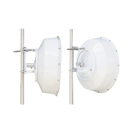 Antena direccional de alta resistencia, Ganancia 30 dBi, (4.9 -6.4 GHz), Plato hondo para mayor inmunidad al ruido, Conectores N-Hembra, Montaje incluido.