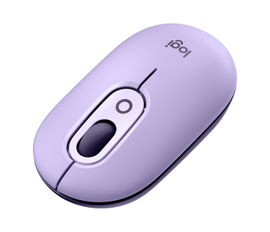 Logitech - Mouse - Wireless - Purple - With Emoji Cosmos Lavender