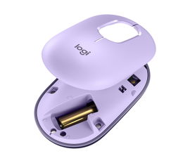 Logitech - Mouse - Wireless - Purple - With Emoji Cosmos Lavender Logitech - Mouse - Wireless - Purple - With Emoji Cosmos Lavender