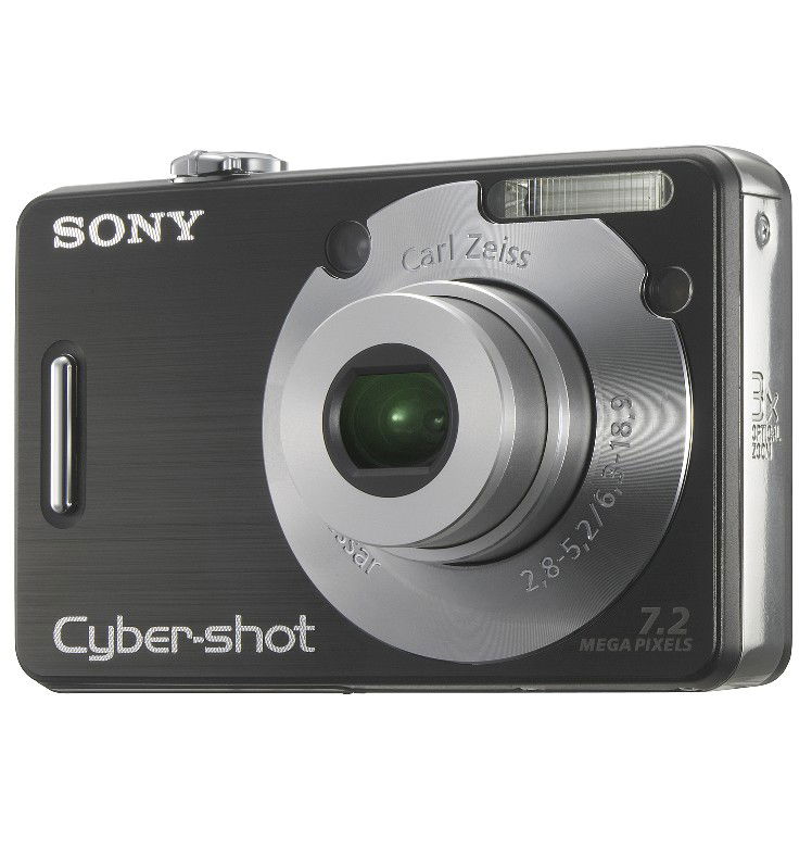 Sony Cyber-shot DSC-W70B - Cámara digital - compacta - 7.2 MP - 3x zoom óptico - Carl Zeiss - negro Sony Cyber-shot DSC-W70B - Cámara digital - compacta - 7.2 MP - 3x zoom óptico - Carl Zeiss - negro