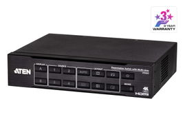 Switch HDMI de Presentación 4x2 True 4K / Multi View / 4 HDMI Entradas / 2 HDMI Salidas / Escalador 4K Integrado / Control RS-232, IR, Telnet, Web GUI / Montaje en Rack / Modo de Espera para Ahorro de Energía