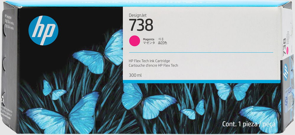 HP - 738 - Ink cartridge - Magenta - 300 ml