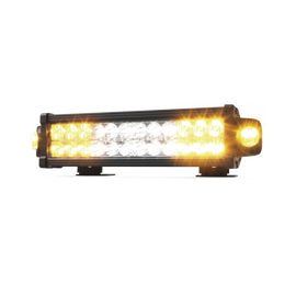 Barra LED de  13.6 pulgadas doble hilera, con luces de trabajo, ambar claro,  12-24 vcd